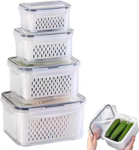 Kühlschrank organizer 4er set - kühlschrank,